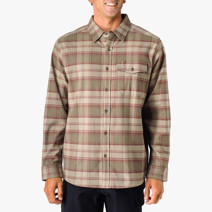 Aftco-Lager LS Flannel Shirt Sable
