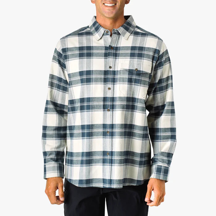 Aftco-Lager LS Flannel Shirt Pelican