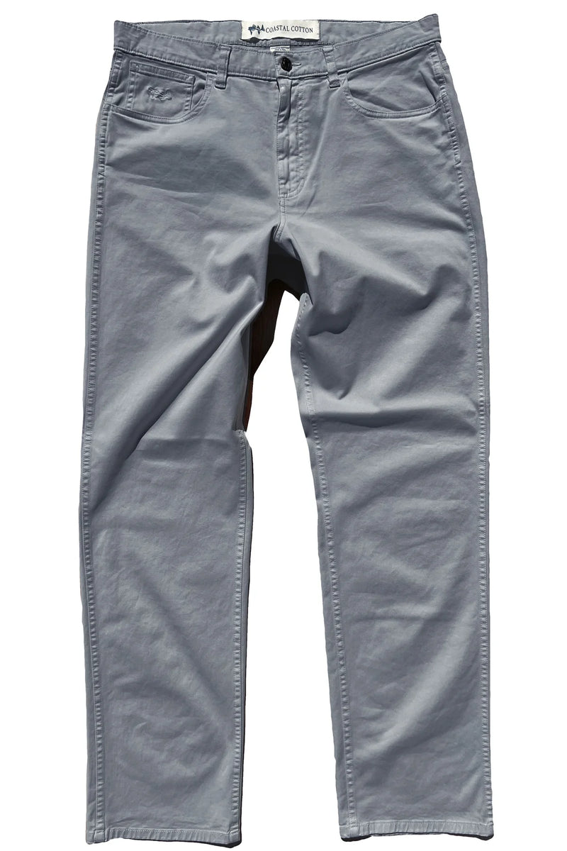 Coastal Cotton-Five pocket pants-Pebble