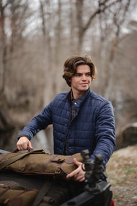 Local Boy-Brick Quilted Jacket