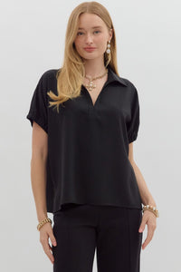 Solid short sleeve split collar