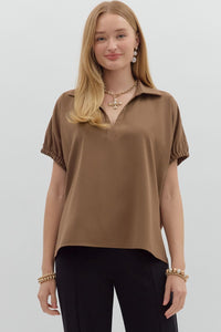 Solid short sleeve split collar