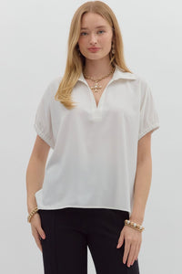 Solid short sleeve split collar