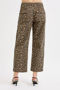 Risen Plus Size Mid Rise Crop Relaxed Pants