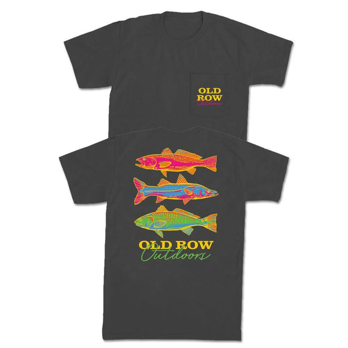 Old Row -OUTDOORS NEON FISH POCKET TEE