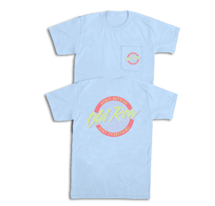 Old Row -Circle Logo Pocket Tee - Hydrangea