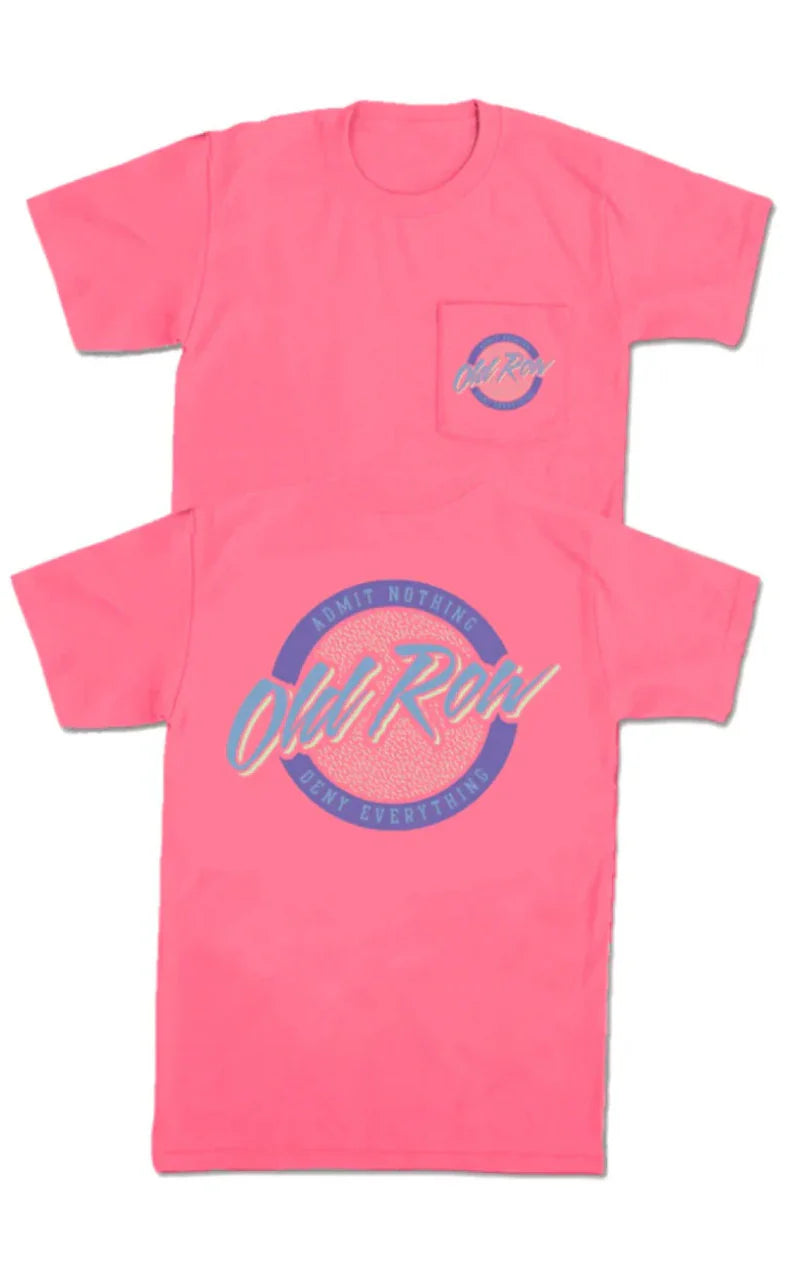 Old Row-Circle Logo S/S Pocket Tee Crunchberry