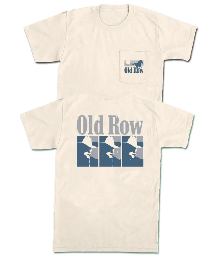 Old Row-Smokin' Cowboy Repeat Pocket Tee