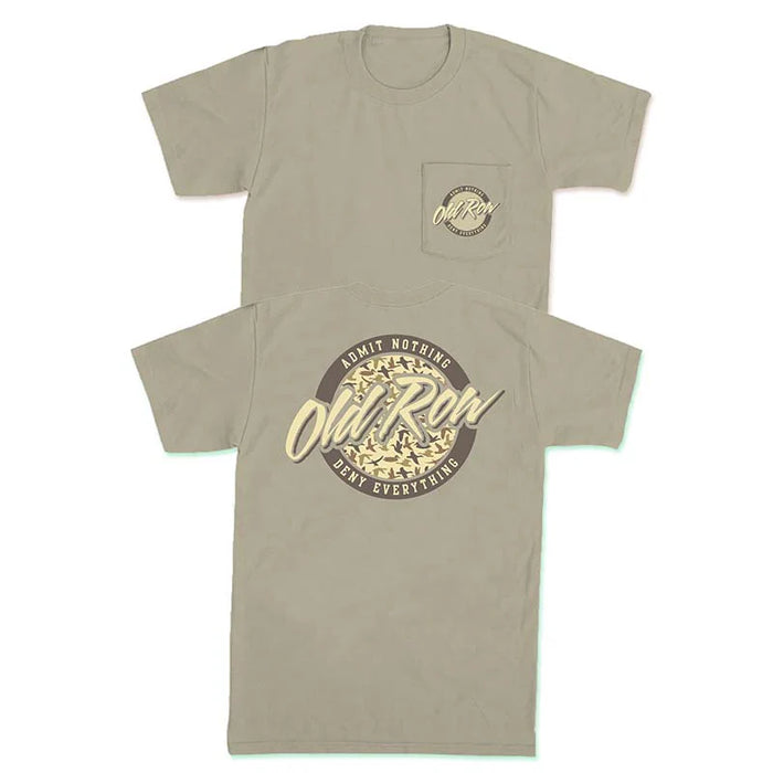 Old Row-Circle Logo Duck Camo Pocket Short Sleeve T-Shirt