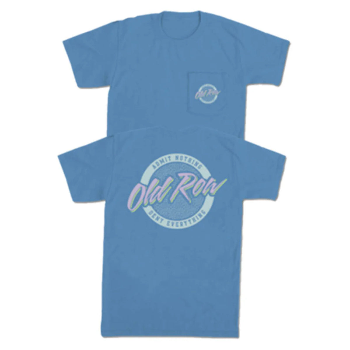 Old Row-Circle Logo S/S Pocket Tee washed denim