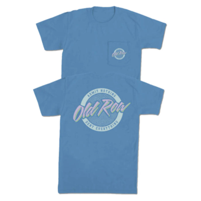 Old Row-Circle Logo S/S Pocket Tee washed denim