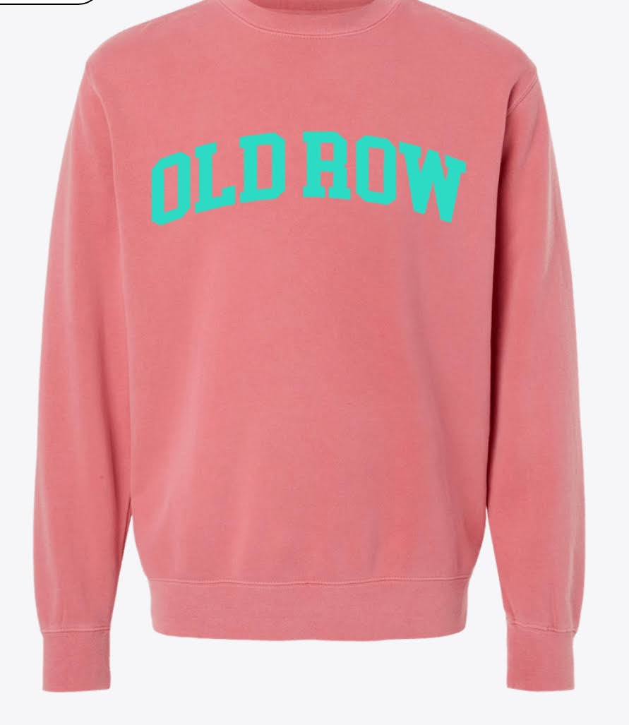 OLD ROW Pigment Dyed Crewneck pink
