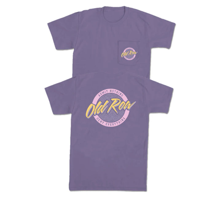 Old Row-Circle Logo Pocket Tee - Grape