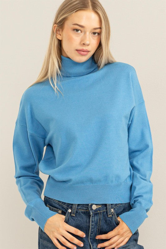 OH-SO-PERFECT TURTLENECK SWEATER