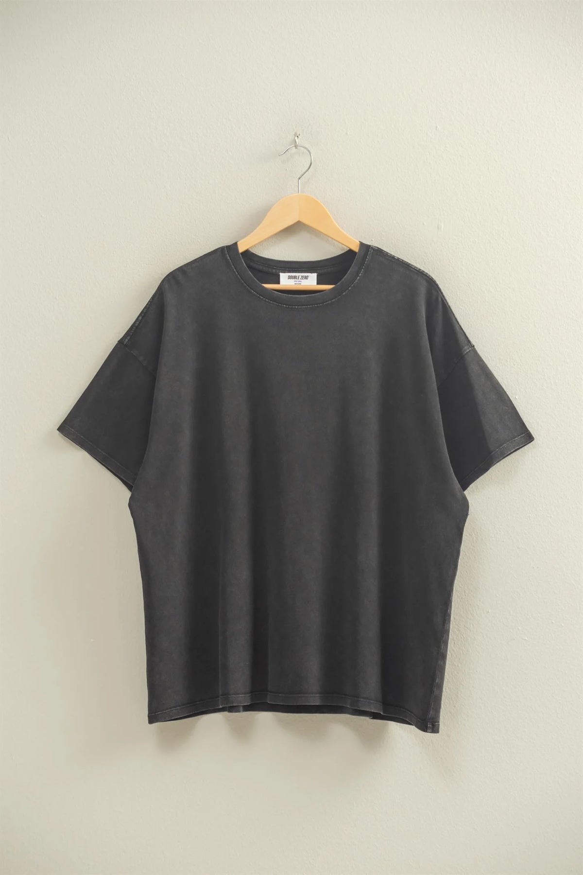 Mineral Washed Oversized Crew Neck Tee