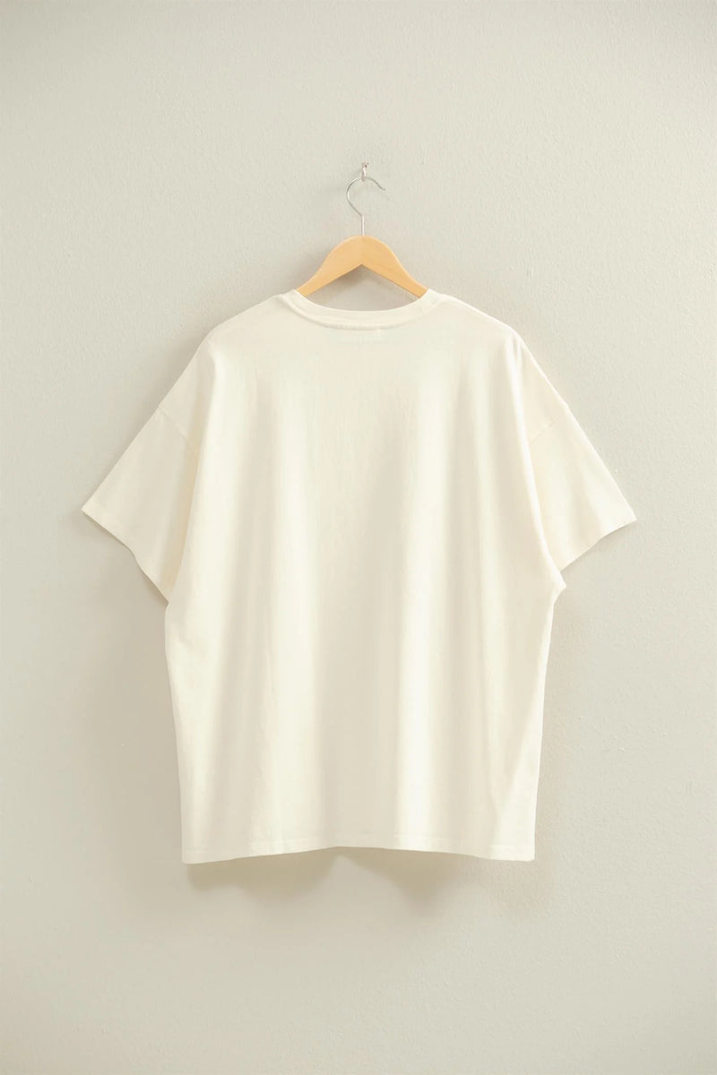 Mineral Washed Oversized Crew Neck Tee