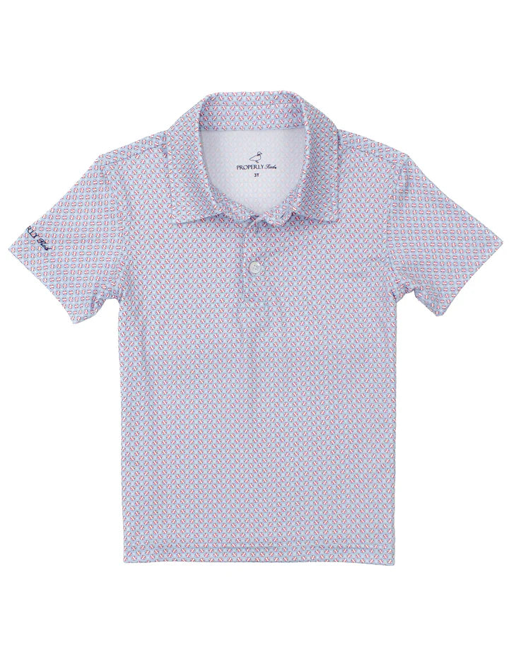 Properly Tied Boys Inlet Polo Fastball