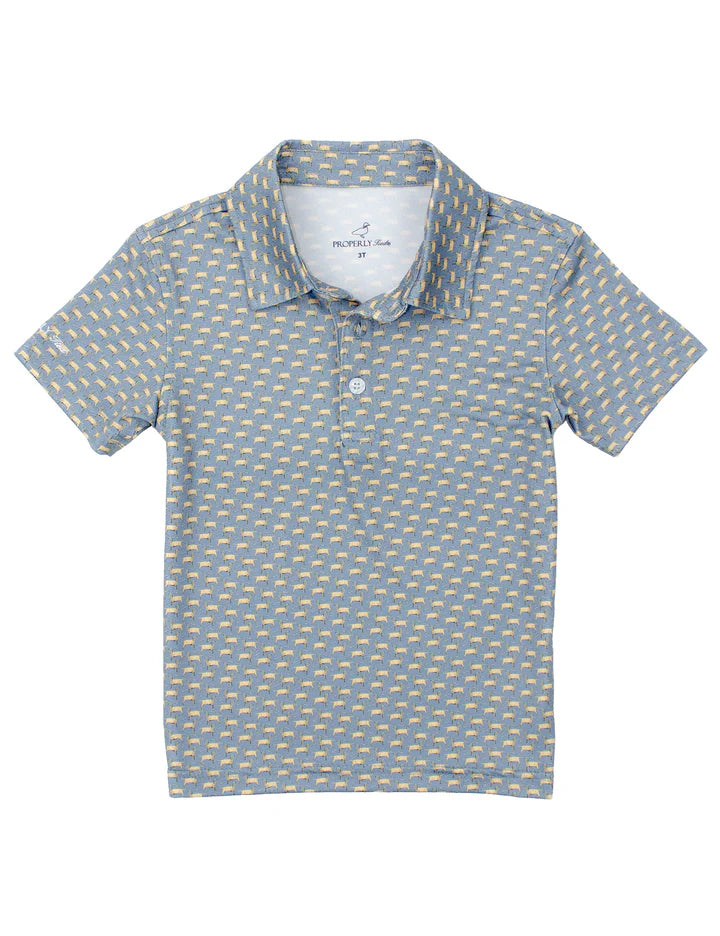 Properly Tied Boys Inlet Polo Up Dog
