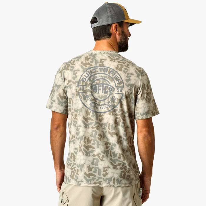 AFTCO Ocean Bound SS Printed Performance Shirt