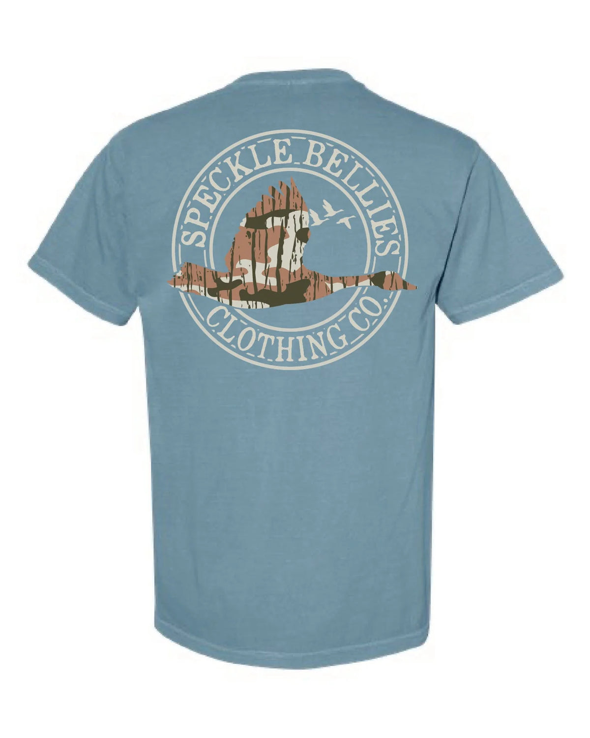 Speckle Bellies Youth Down South Camo Circle Logo