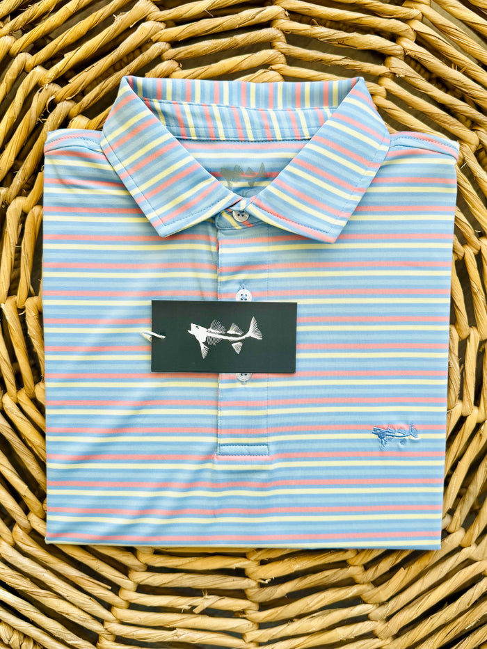 Coastal Cotton Youth Santa Rosa Stripe Polo