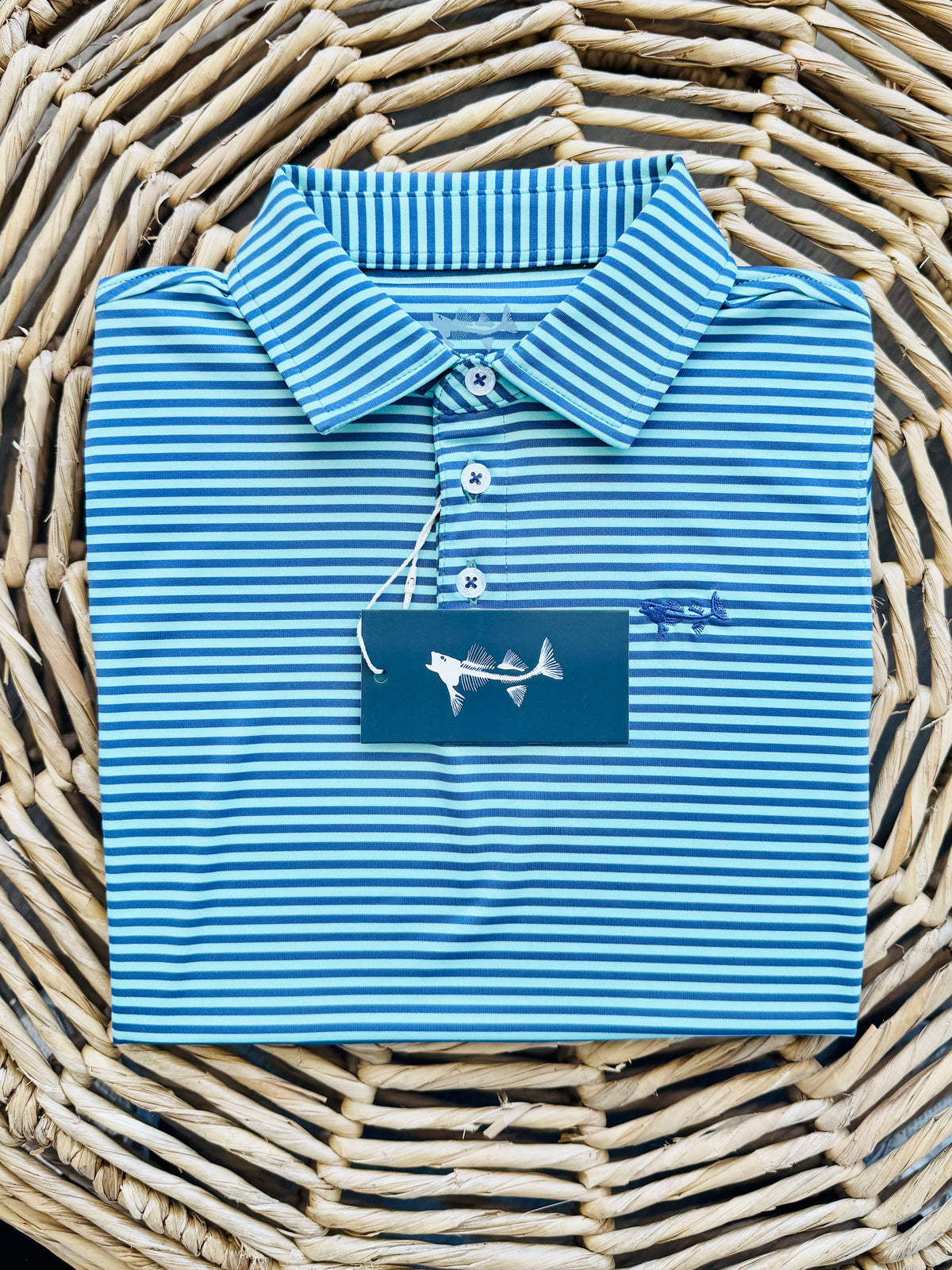 Coastal Cotton Youth Marlin Stripe Polo