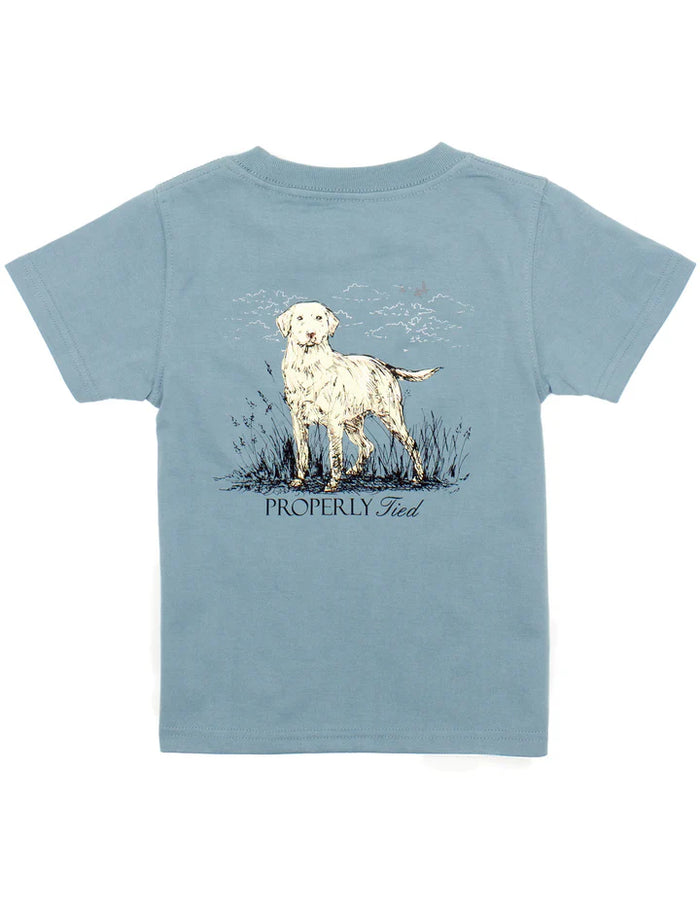 Properly Tied Boys Labrador SS Steel Blue