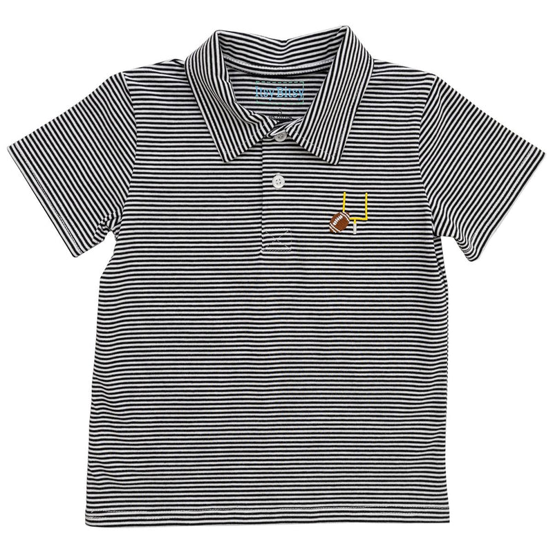 Itsy Bitsy Game Day Polo- Black