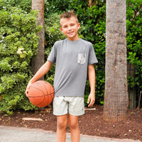 Local Boy-Youth S/S Heather-Blend Crew
