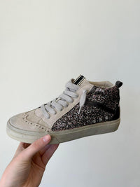 ShuShop Riley Pewter Glitter HighTop Sneakers