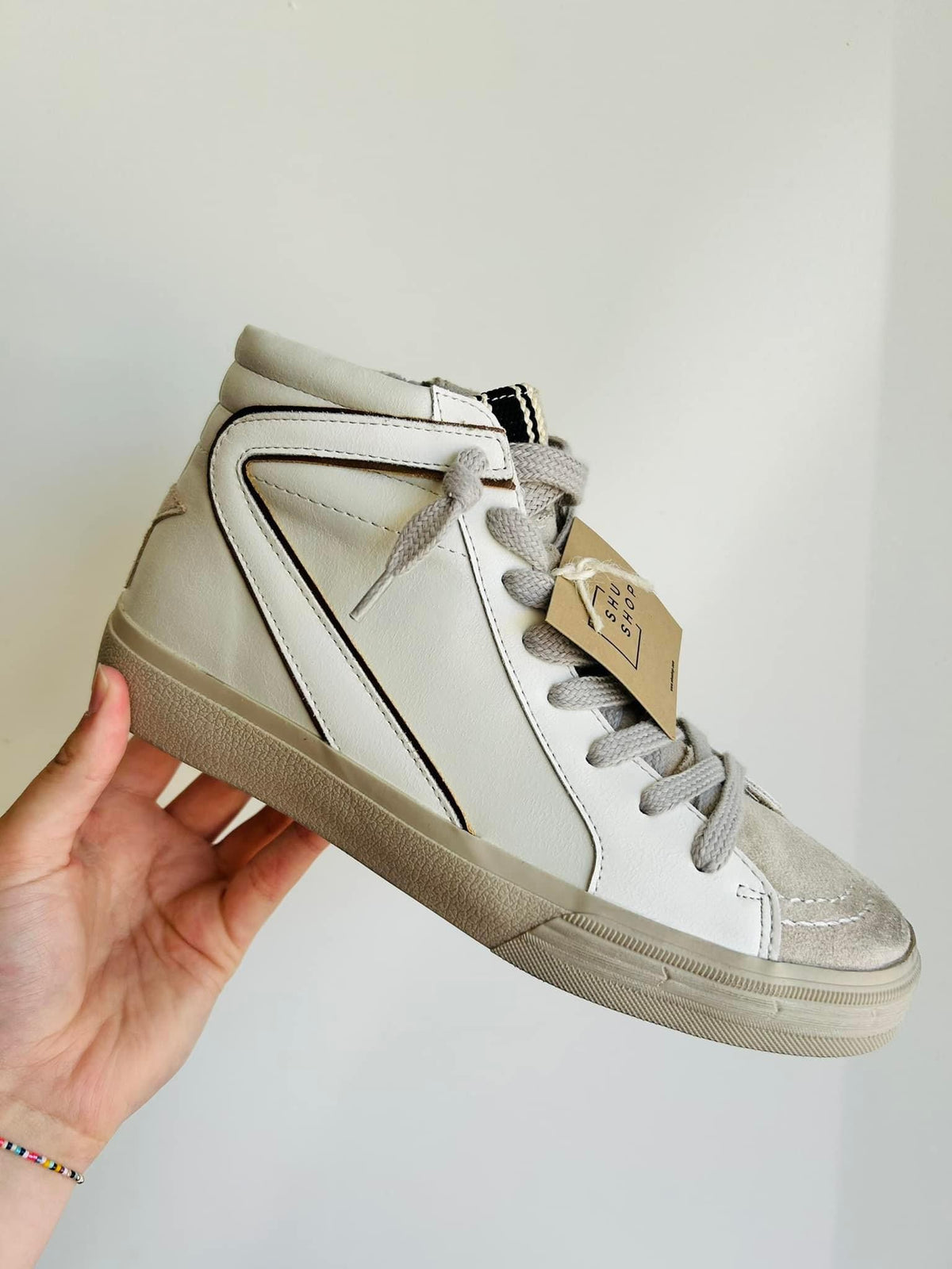 ShuShop Rooney HighTop Sneakers Light Grey