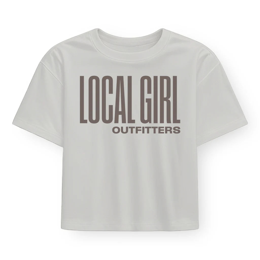 Local Girl Graphic Cropped Tee - Stacked