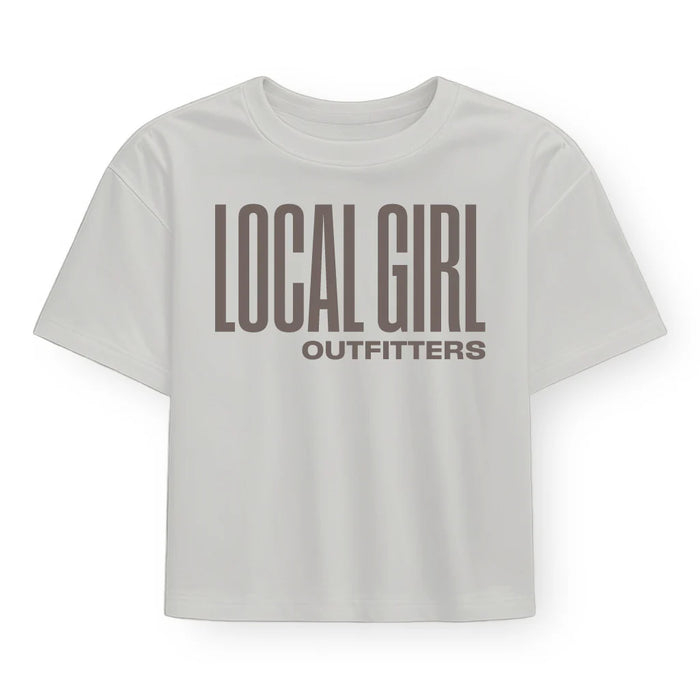 Local Girl Graphic Cropped Tee - Stacked