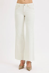 Risen Tummy Control Mid Rise Wide Leg Pants