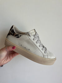 ShuShop Sienna Sneakers Grey Leopard Hair