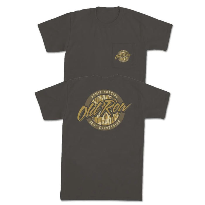 Old Row 80S CAMO CIRCLE POCKET TEE PEPPER