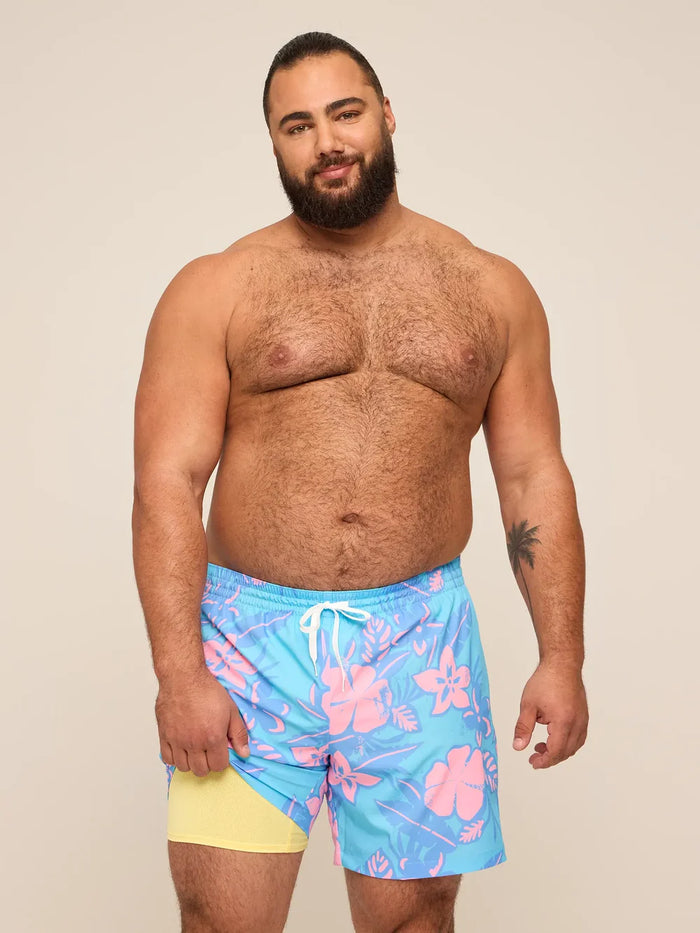 Chubbies The Baja Breezies - Blue 7" (Classic Lined Swim Trunk)
