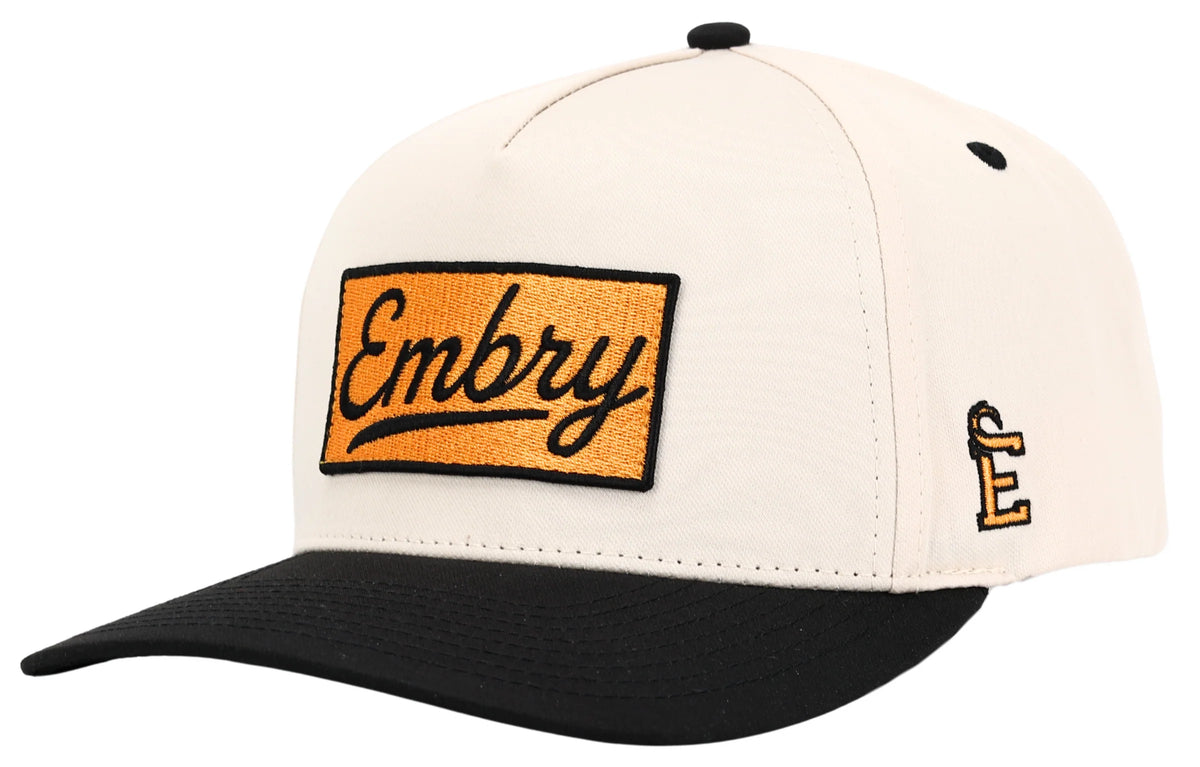 EMBRY OUTDOORS CREAM/BLACK - LOGO PATCH