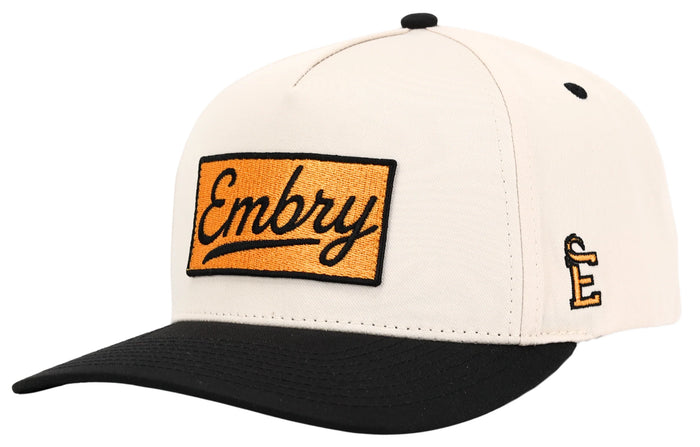 EMBRY OUTDOORS CREAM/BLACK - LOGO PATCH