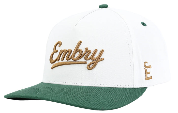 EMBRY OUTDOORS WHITE/GREEN - 3D LOGO