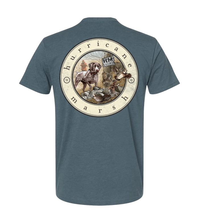 Hurricane Marsh-UNCLE MARVIN TEE - BLUE
