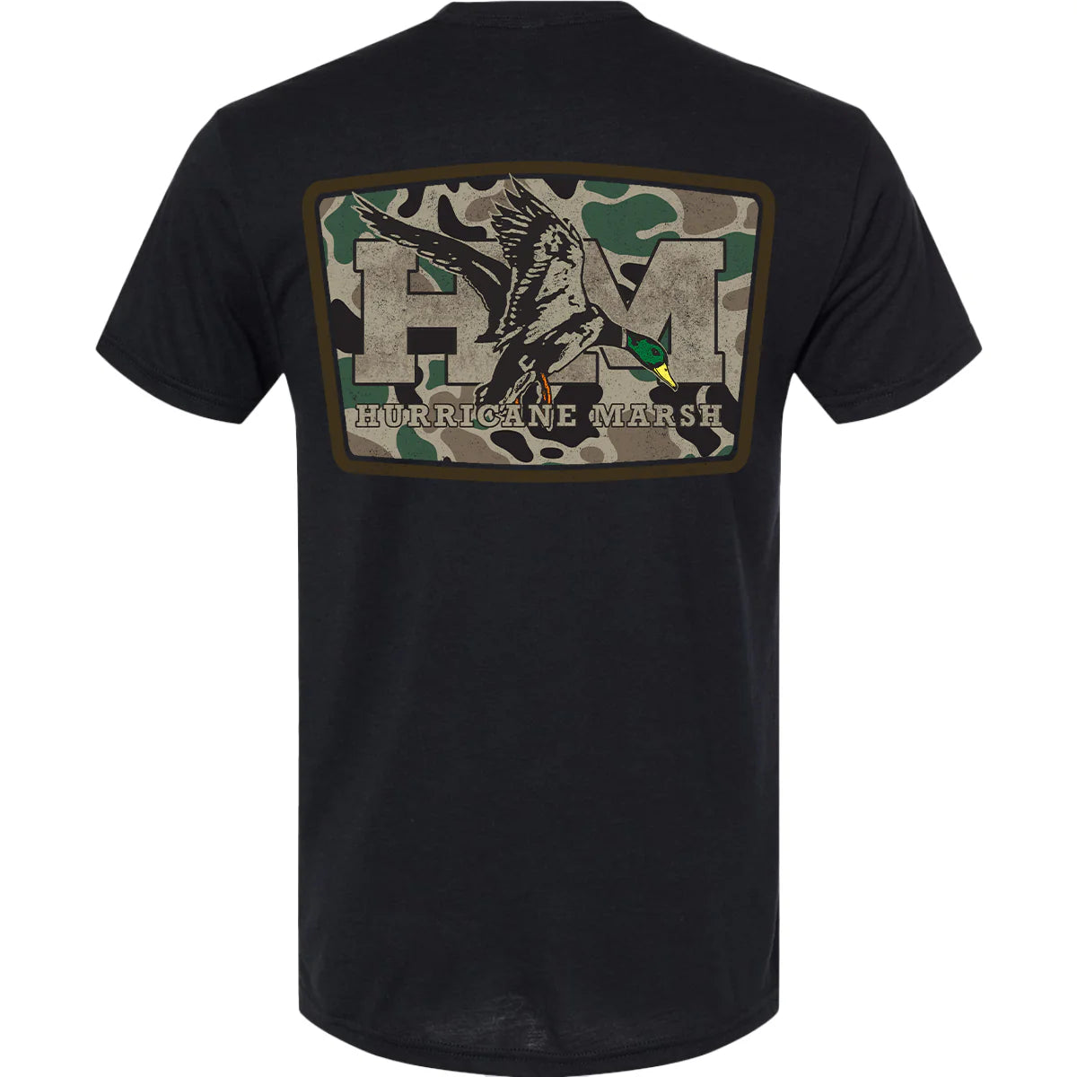 Hurricane Marsh-THE OLD SCHOOL GREENHEAD TEE - HEATHER BLACK