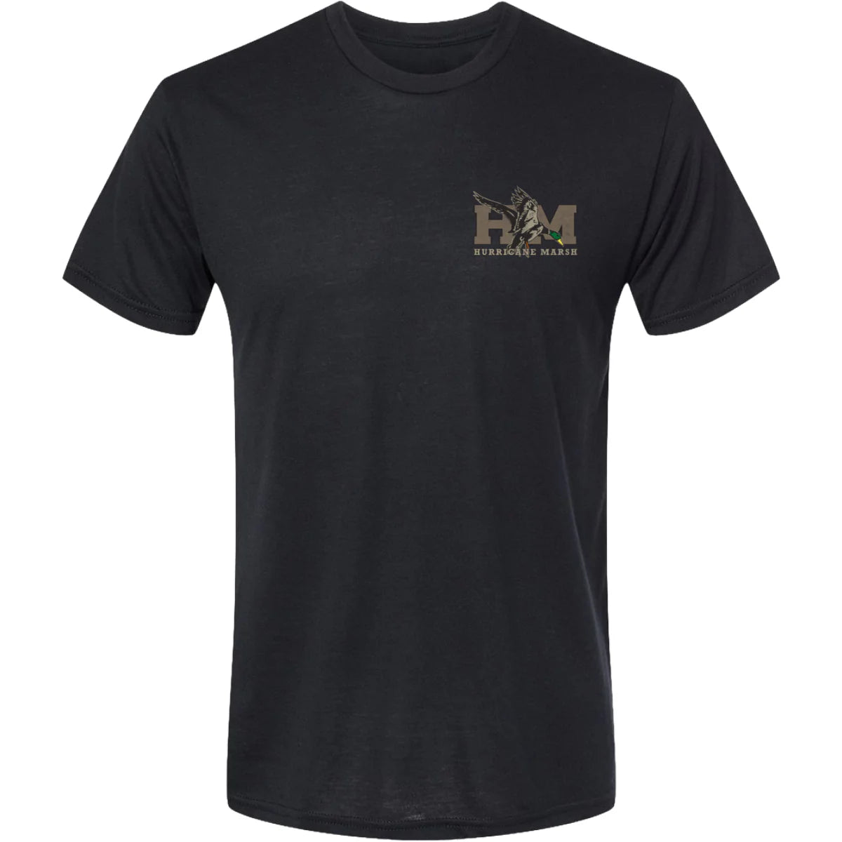 Hurricane Marsh-THE OLD SCHOOL GREENHEAD TEE - HEATHER BLACK