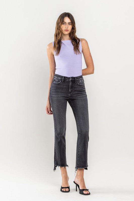 VERVET HIGH RISE CROP FLARE JEAN