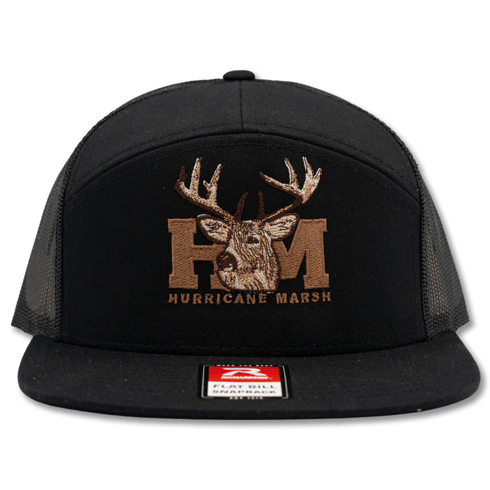 Hurricane Marsh- THE TROPHY BUCK RICHARDSON 168 7 PANEL HAT - BLACK OUT
