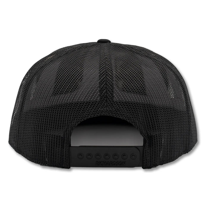 Hurricane Marsh- THE TROPHY BUCK RICHARDSON 168 7 PANEL HAT - BLACK OUT