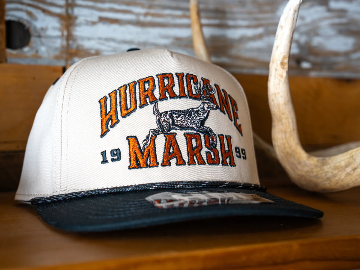 Hurricane Marsh- RUTTIN' BUCK PRO-STYLE HAT - OFFWHITE/BLACK