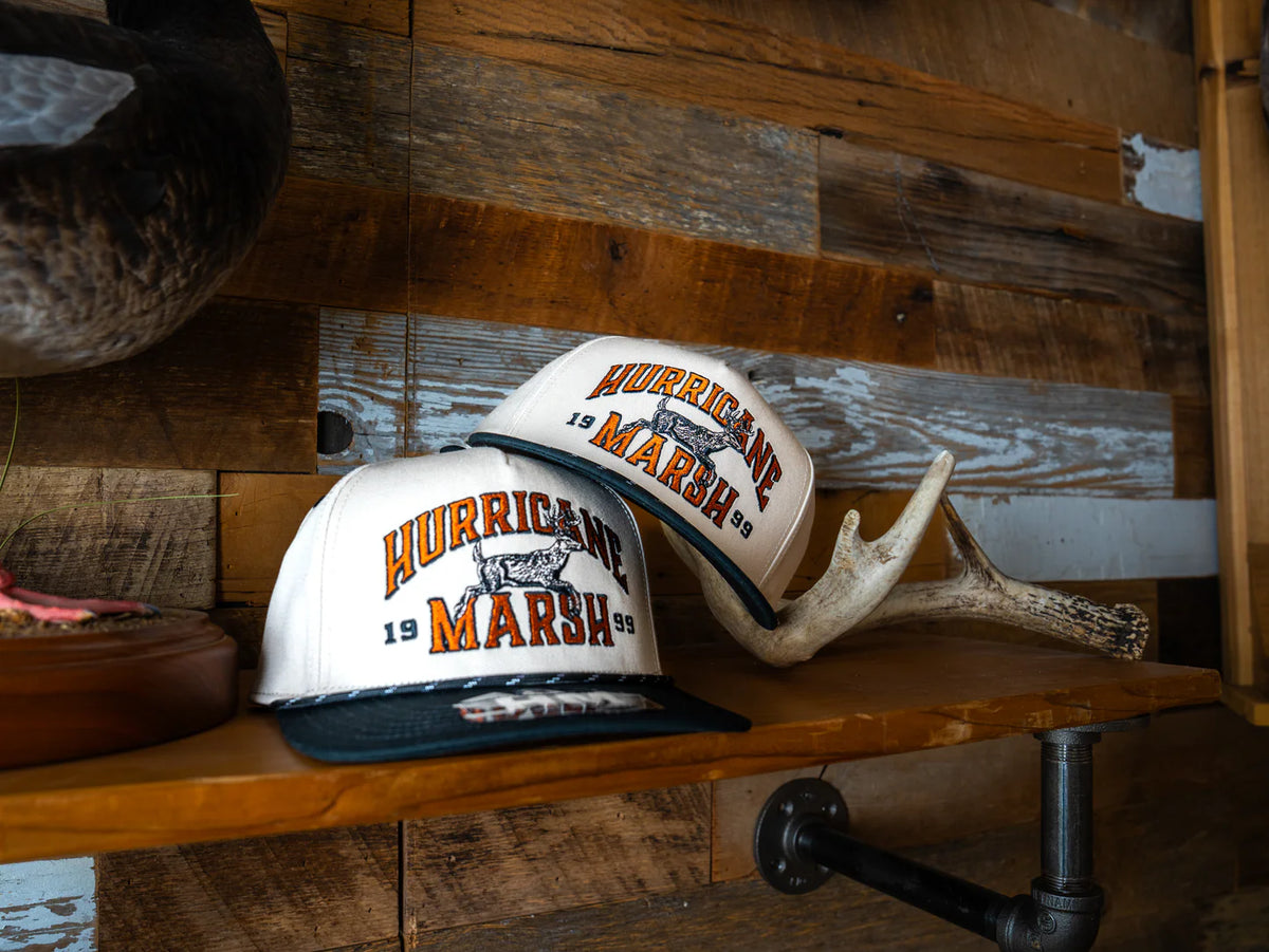 Hurricane Marsh- RUTTIN' BUCK PRO-STYLE HAT - OFFWHITE/BLACK