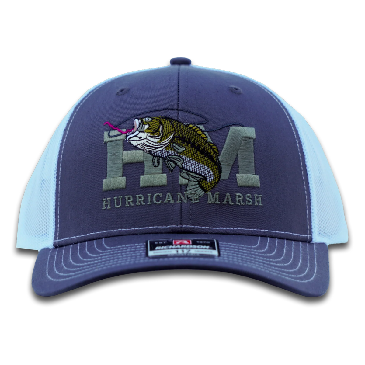 Hurricane Marsh- THE BASS RICHARDSON 112 HAT - CHARCOAL/WHITE
