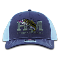 Hurricane Marsh- THE BASS RICHARDSON 112 HAT - CHARCOAL/WHITE